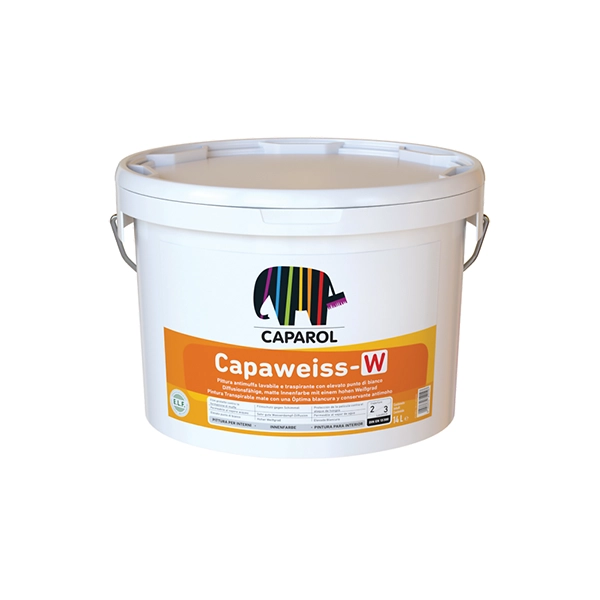 Capaweiss w - pittura antimuffa lavabile e traspirante - caparol