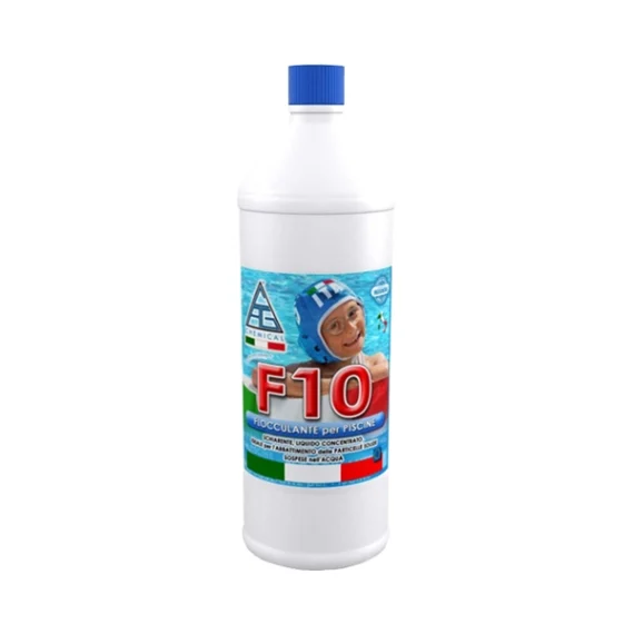 Flocculante liquido per piscine F10 prodotto da Chemical