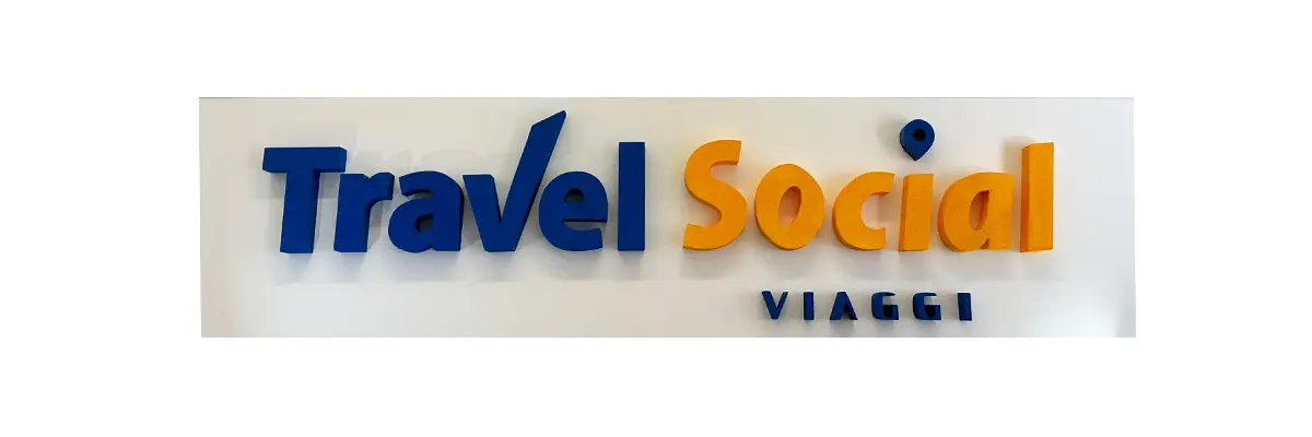 insegna in polistirene travel social viaggi