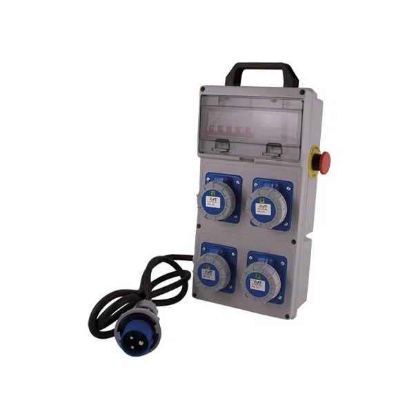 Quadro elettrico da cantiere con pulsante di emergenza - 40482 - ft spa