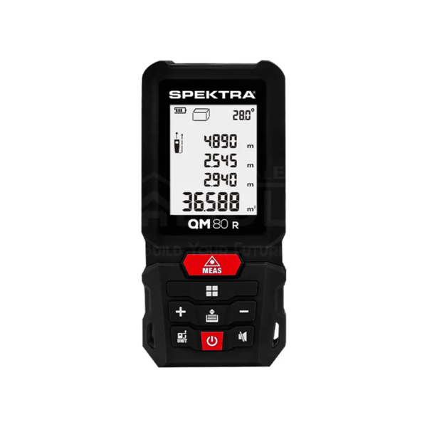 Misuratore laser da 80 metri - qm 80 r - spektra
