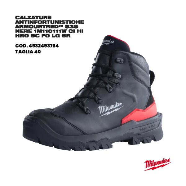 Scarpe da lavoro armourtred s3s 4932493764 - 40 | milwaukee